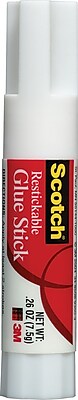 Scotch Restickable Glue Stick .26 oz