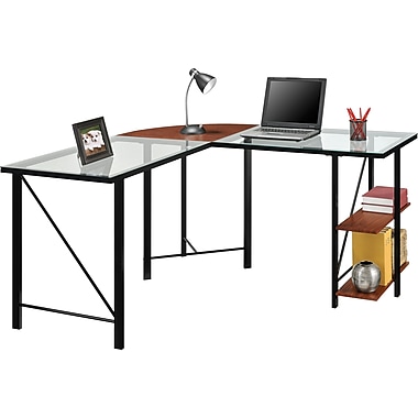 L Shaped puter Desk Staples