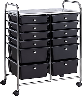 Whalen® Rolling Storage Organizer, 12 Drawer Cart