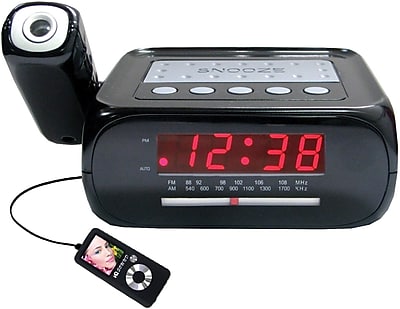 Supersonic SC 371 Digital Projection Alarm Clock With AM FM Radio