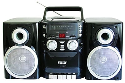 Naxa NPB 426 Portable CD Player With AM FM Stereo Radio Cassette Player Recorder