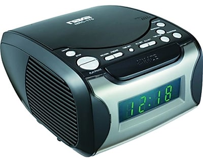 Naxa NRC 175 Digital Alarm Clock With CD Player and AM FM Radio