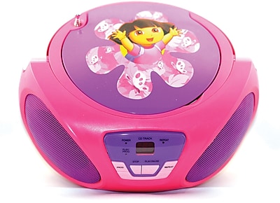 Sakar 56067 Dora The Explorer CD Boombox Purple Pink Red