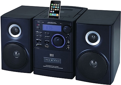 Supersonic SC 805 MP3 CD Player With iPod Docking USB SD AUX Inputs and AM FM Radio