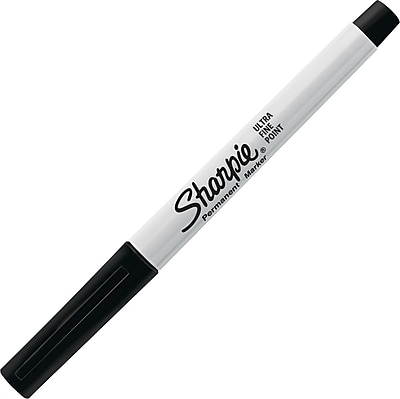 Sharpie Permanent Markers Ultra Fine Tip Black 37121