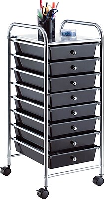 Whalen® Rolling Storage Organizer, 8 Drawer Cart