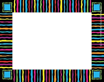 Barker Creek Neon Stripes Name Tag 3 1 2 W x 2 3 4 D