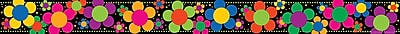 Barker Creek LL 957B 35 x 3 Straight Neon Flower Power Border Multicolor