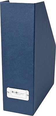 Bigso Viktoria Magazine Holder Navy Blue | Staples®