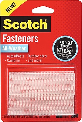 Scotch Dual Lock Hook Loop Fastener Tape Clear RFD7090