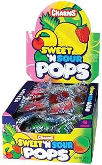 Charms Sweet & Sour Pops, 48 Lollipops/Box | Staples®