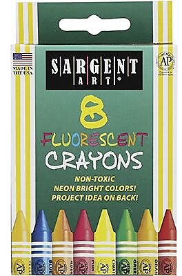 Sargent Art Fluorescents Crayon 8 Box