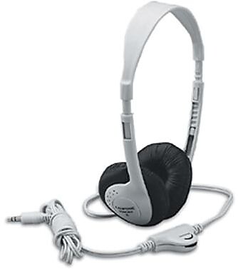 Califone CAF3060AV Translucent Multimedia Stereo On Ear Headphone Silver