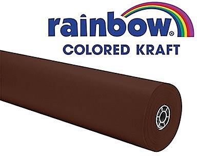Pacon® Rainbow® 100' x 36" Colored Kraft Paper Roll, Brown | Staples®