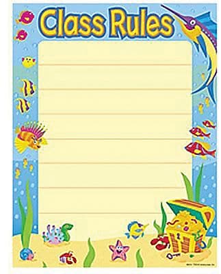 Trend Enterprises Class Rules Learning Chart