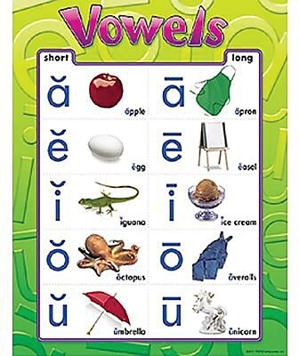 Trend Enterprises Vowels Learning Chart