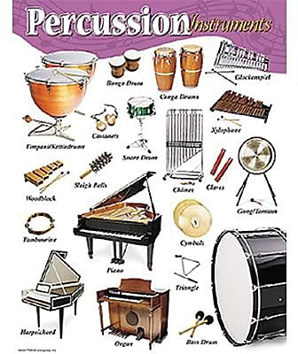Trend Enterprises Percussion Instruments Learning Chart