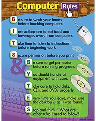 Trend Enterprises Computer Rules Learning Chart