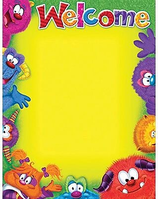 TREND Enterprises T 38431 Furry Friends Blank Welcome Learning Chart