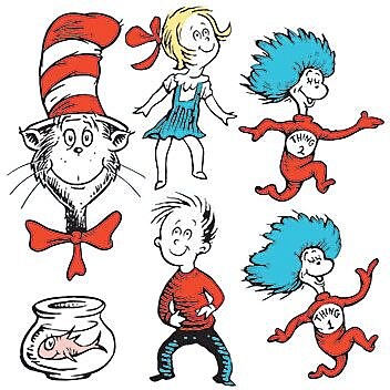 Eureka Two Sided Deco Kit Dr. Seuss Characters