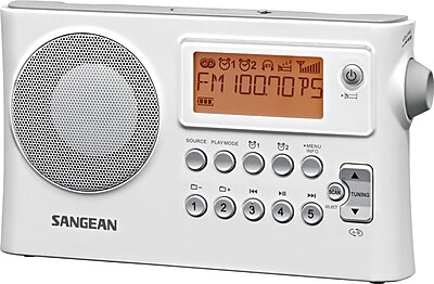Sangean D14 FM AM Portable Receiver White