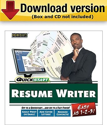 SelectSoft QuickStart Resume Maker for Windows 1 User [Download]