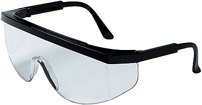 MCR Safety Tomahawk TK110 ANSI Z87 Protective Eyewear Clear Black