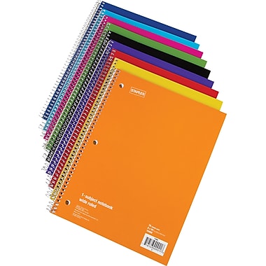 Staples 1 Subject Notebook, 8in. x 10-1/2in.