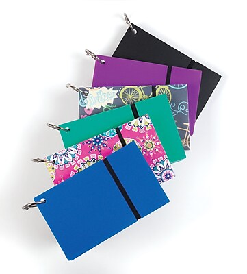 Staples Ruled Index Cards on a Ring Assorted Designs and Colors 3 x 5 Each