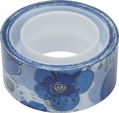 Scotch Expressions Magic Tape Blue Floral Pattern 3 4 x 300