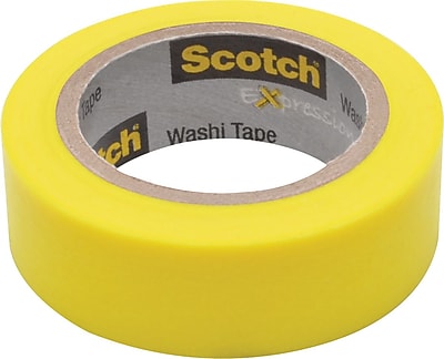 Scotch Expressions Washi Tape Yellow 3 5 x 393
