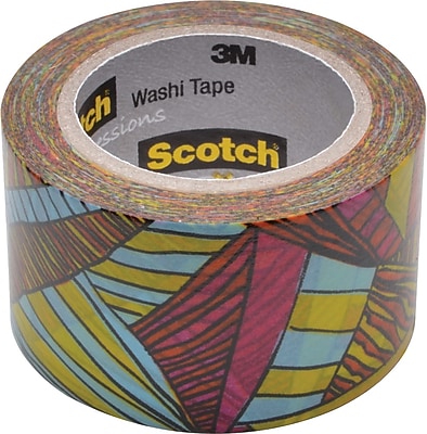 Scotch Expressions Washi Tape Kaleidoscope Pattern 1 3 16 x 393