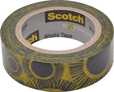 Scotch Expressions Washi Tape Sunflowers 3 5 x 393