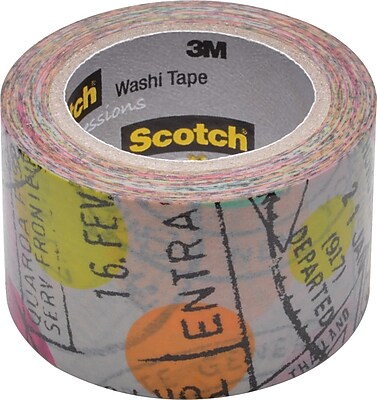 Scotch Expressions Washi Tape Travel Pattern 1.18 x 393