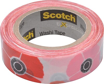 Scotch Expressions Washi Tape Poppy 3 5 x 393