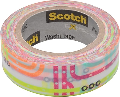 Scotch Expressions Washi Tape Subway Map Pattern 3 5 x 393