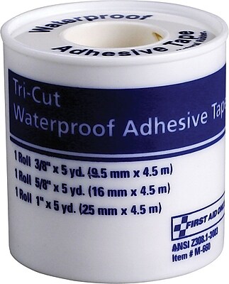 First Aid Only Tri cut Waterproof Tape w Plastic Spool