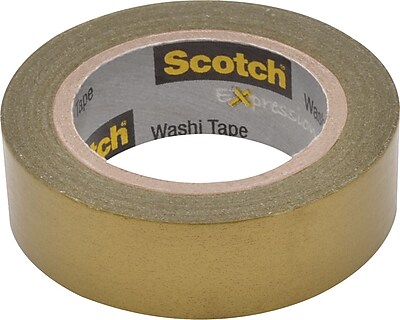 Scotch Expressions Washi Tape Gold 3 5 x 393