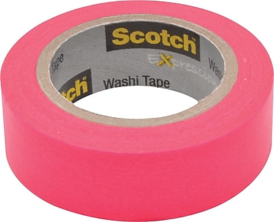 Scotch Expressions Washi Tape Pink 3 5 x 393