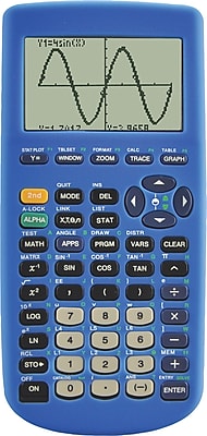 Guerrilla Blue Silicon Case for TI 83 Plus Graphing Calculator