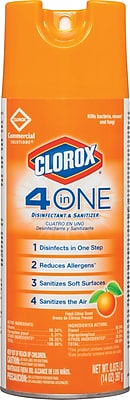 Clorox 4 in 1 Disinfectant and Sanitizer Spray 14 oz.