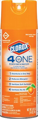 Clorox 4 in 1 Disinfectant and Sanitizer Spray 14 oz.