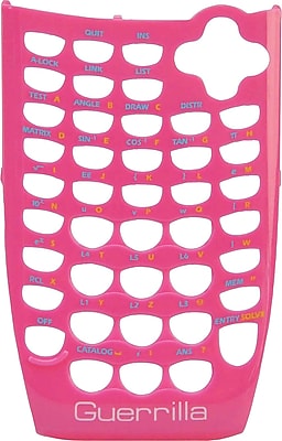 Guerrilla Face Plate for TI 84SE Pink Graphing Calculator