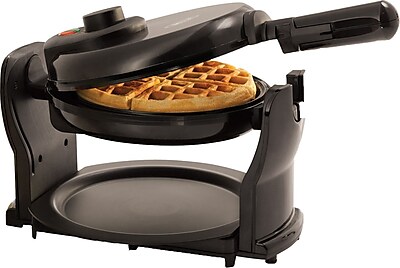 BELLA Rotating Waffle Maker, Black