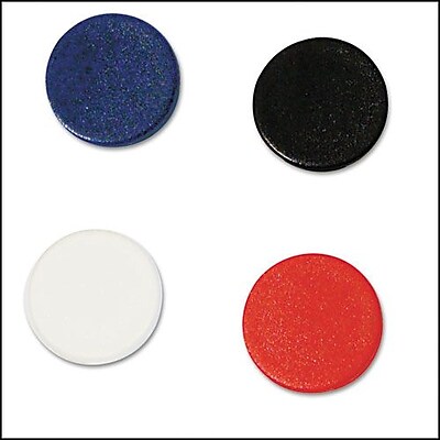 MasterVision Super Magnets 3 4 Assorted Colors 10 ct