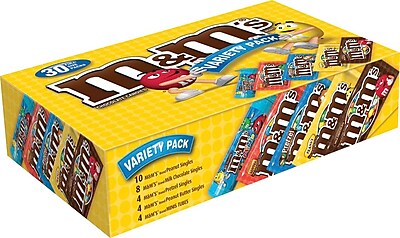 M&M's Full Size Variety Pack, 30 ct