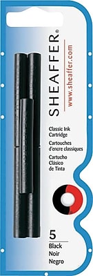 Sheaffer Fountain Pen Refill Catridges Black 5 Pack