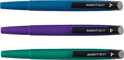 AvantNext Pen with SilkScribe Ink 0.8 mm Medium Assorted Barrel Colors Each