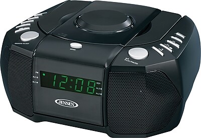 Jensen JCR 310 AM FM Stereo Dual Alarm Clock Radio with CD Player