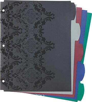 Wilson Jones Recycled Dividers 5 Tab Assorted Colors